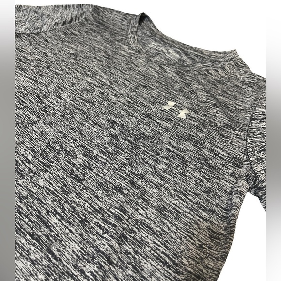 Women's Under Armour Tech Twist Tee Short Sleeve Crew Neck Medium Gray Black - Picture 3 of 13